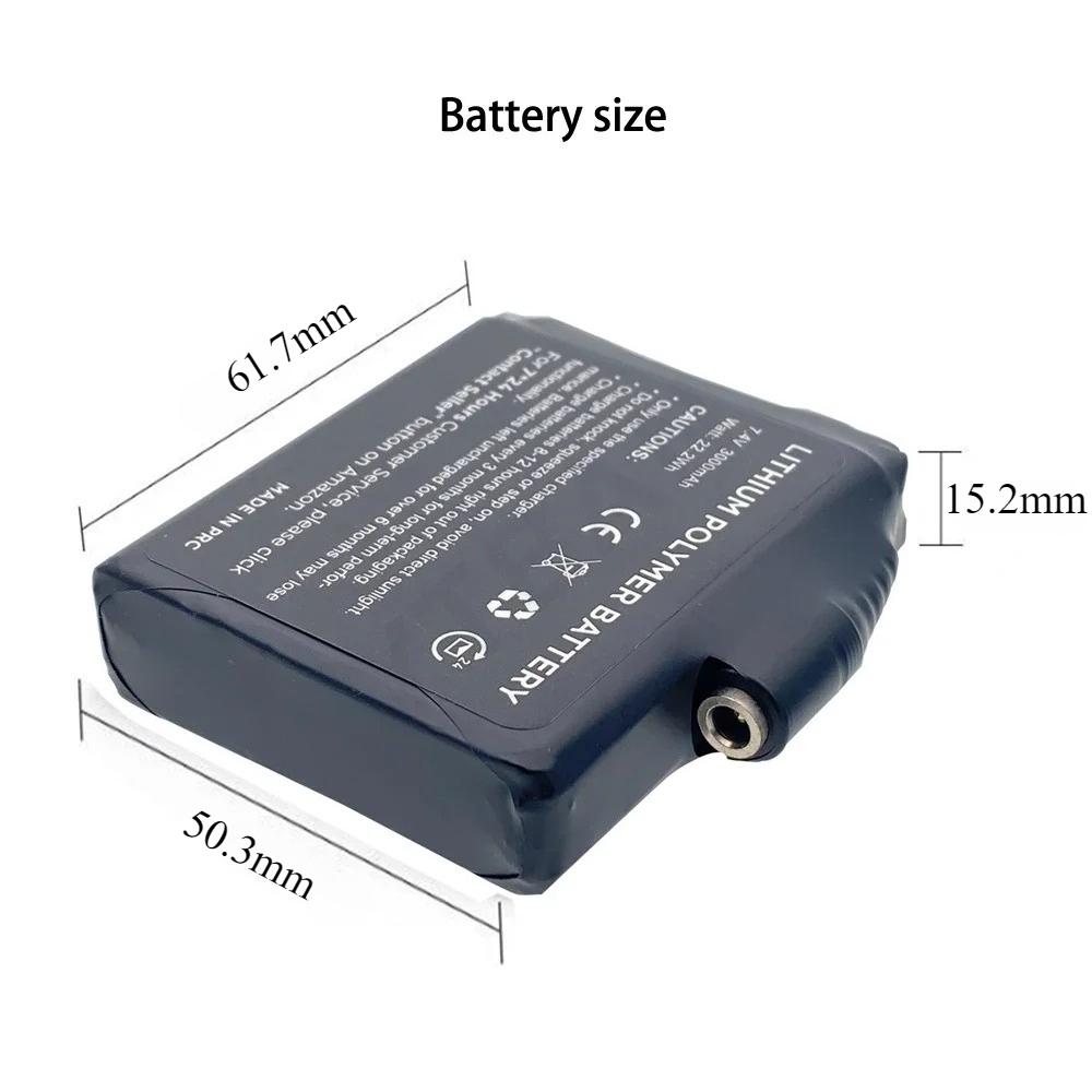 Batteria Glove 7.4V 3000mAh ai - Heated Vest Battery recensione e prezzo